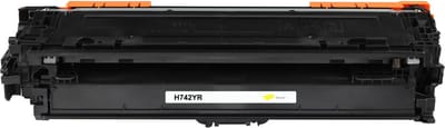 HP CE742A - Toner Geel - 7300 pagina's - Huismerk Compatible - Geschikt voor HP Color LaserJet Professional CP5225 series - H742Y alternatief - HP toner