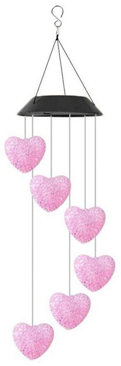 longziming -Solar LED windgong – 7-kleuren veranderende tuinverlichting, hangende decoratieve lichtjes voor buiten