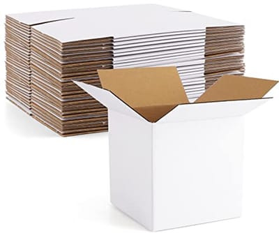 Kartonnen Verzending Dozen 4x4x4 Inch - 25 Stuks Witte Kleine Kubus Mailers