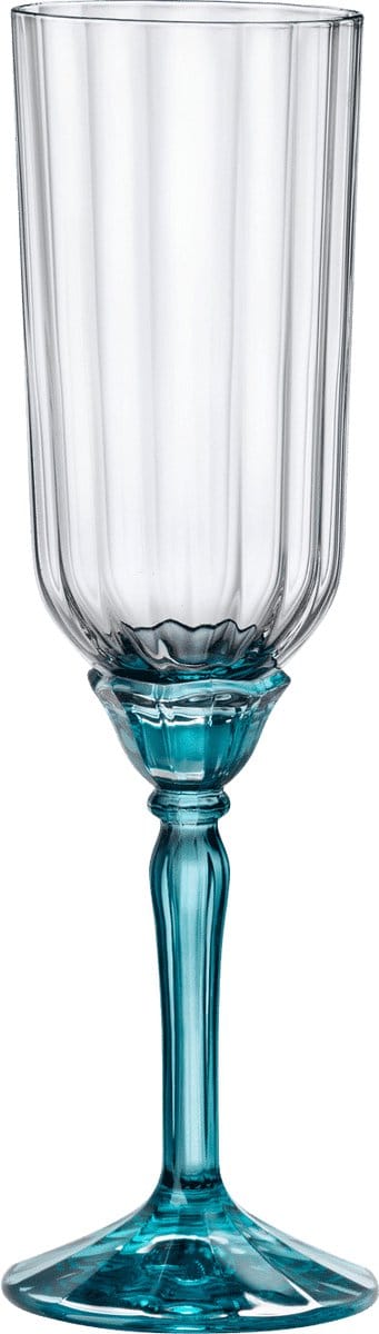 Bormioli Rocco Florian Champagneglas / Flute 21 Cl Blauw - 6 Stuks
