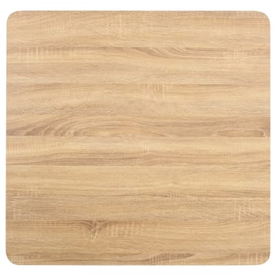 vidaXL - Bistrotafel - 80x80 - cm - MDF - lichtbruin