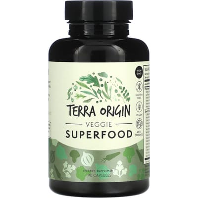 Terra Origin, Superaliment Végétarien, 90 Capsules