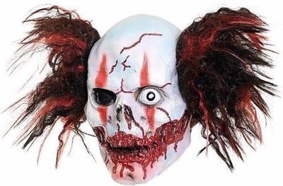 Killer clown luxe masker - Halloween