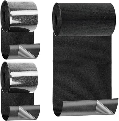 Reparatietape voor stof - Zelfklevende patch - Scheuren herstellen - Waterdicht en sterk - 3 stuks - Zwart