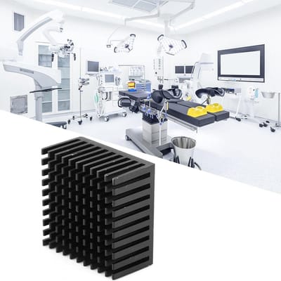 Dailygoods- Heatsink Aluminium 40x20x40mm - Koellichaam - Radiator - Koeler - Thermische Geleidbaarheid - Vermindert Oververhitting