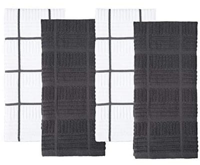 Set van 4 Keukendoeken en Theedoeken van 100% Katoen - Herbruikbaar en Absorberend