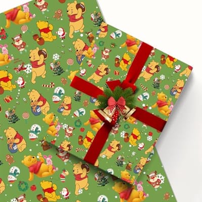 Kraft cadeaupapier voor kinderen - 50 x 76 cm - Perfect voor verjaardagen en feestelijke evenementen