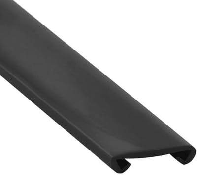 Kunststof Trapleuning Profilering PVC 40 x 8 mm, Zwart, 5 m
