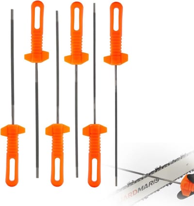 3-Delige Kettingvijl Set met Handvat voor Zagen - Vijlen 4mm, 4.8mm en 5.5mm
