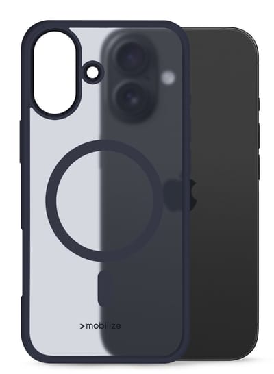 Mobilize Hoesje geschikt voor Apple iPhone 17 MagSafe Telefoonhoesje Hardcase | Mobilize Hybrid Pro Backcover Shockproof | Geschikt voor MagSafe | Geschikt voor Draadloos Opladen met Magnetische Ring | Geschikt voor MagSafe Case - Blauw