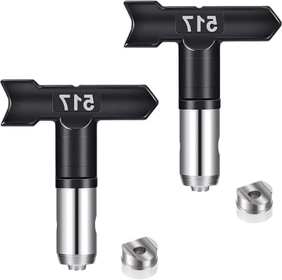 Reversible Spuitmonden voor Airless Verfspuiten - Duurzame Nozzles voor Huishoudelijk Gebruik, Tuin, Muren en Bouwprojecten - Set van 2 Stuks