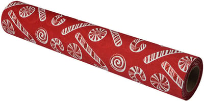 Clayre & Eef Tafelloper 28x275 cm Rood Synthetisch Kerst