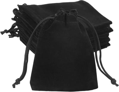 Fluwelen zakjes voor sieraden en cadeaus, 7 x 9 cm, 20 stuks, perfect voor bruiloften, feesten en oordopjes