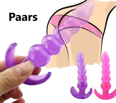 Buttplug I Anaal Plug I Butt Plug I Ribbel Buttplug I Voor Hem Of Haar I 12 CM Inbrenglengte I Siliconen I Paars
