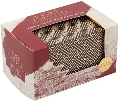 Lost and Found puzzelbox Japanse stijl - breinbreker cadeau.