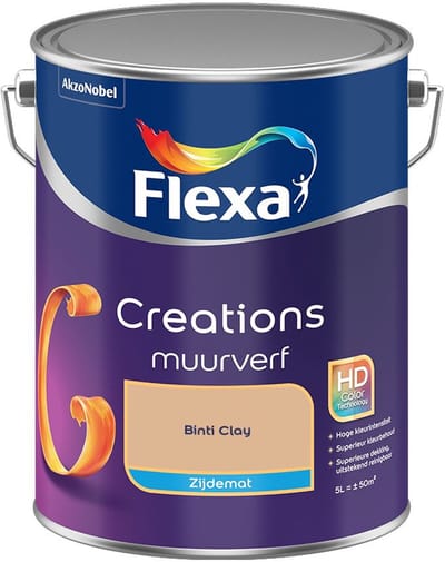 Flexa - Creations Muurverf Zijdemat - Binti Clay - Mengverf - 5 L