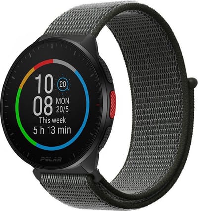 Nylon bandje geschikt voor Polar Ignite / Ignite 2 / Ignite 3 / Unite / Polar Pacer - Groen