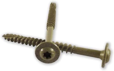 Houtschroeven - Schroeven voor hout - Buiten klussen - Gouden E-Coat coating - 3.5 inches - Goud