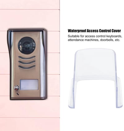 Dailygoods- Deurbel Cover Waterdicht - Universele Regenhoes - Toegangscontrole - Vingerafdrukapparaat - Eenvoudige Installatie - Kunststof Materiaal