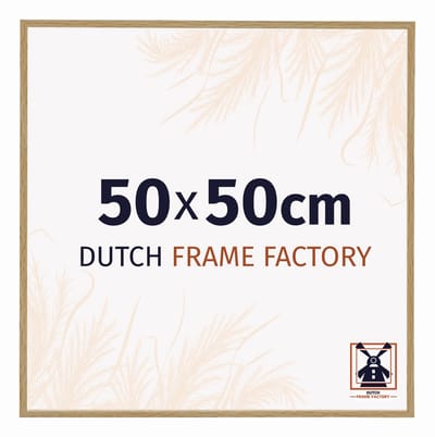 Fotolijst 50x50 cm - Kunststof - Beuken Licht - Easy