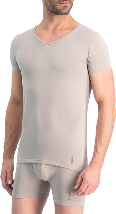 Noshirt Original Cotton - Ondershirt - Reguliere V-Hals - Katoen - Invisible Khaki - S