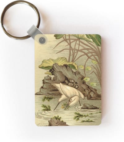 Sleutelhanger - Illustratie uit L'Ornement Polychrome - Uitdeelcadeautjes - Plastic