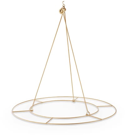 Decoration Ring Metal Gold 60cm