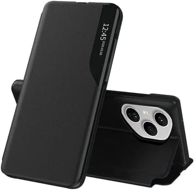 Hoesje geschikt voor HONOR 400 Pro - Techsuit eFold Book Case - Zwart