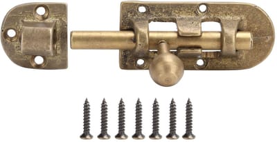 Dailygoods - Vintage Messing Deurklink en Schuifslot Hardware