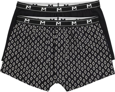Men Plus - Heren - Heupbroek set van 2 Buik-Fit onderbroek - Zwart - Maat 3XL