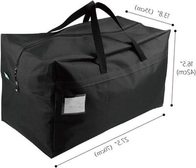 Ruime Reis Duffle Bags Set van 2 voor Vakantie, Zakenreis en Verhuizing - Ideaal voor School en RV Reizen - Zwarte Reistas met Veel Opbergruimte