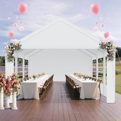 Robuuste partytent 4 x 6 m - weerbestendige tuintent voor tuinfeesten, bruiloften en evenementen