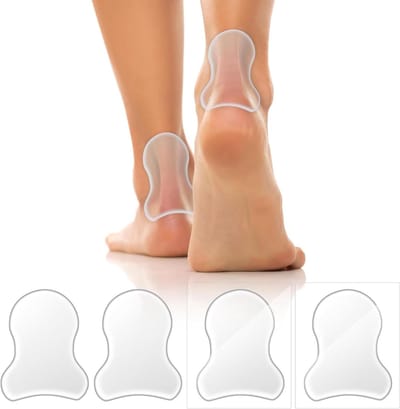 Enkel Gel Pads - Schoen Kussentjes - Wrijving Verminderen - Zelfklevend - 6.3 cm diameter - Transparant