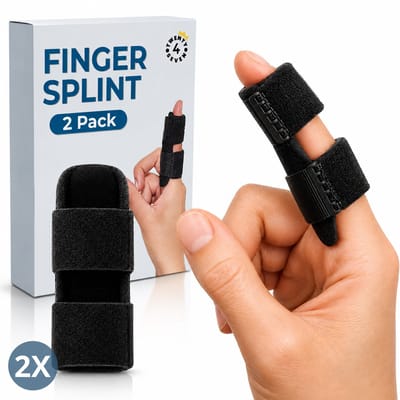 Twenty4seven® Vingerspalk Verstelbaar - Vingerbrace & Spalk voor Vinger - Triggerfinger Brace - Pinkspalk One Size - Beschermer met Klittenband