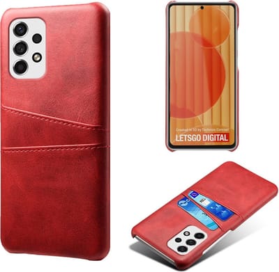 Coverup Hoesje - Geschikt voor Samsung Galaxy A53 Hoesje - Coverup Dual Card Back Cover - Rood