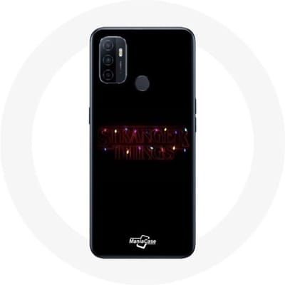 Coque pour Oppo A53 Stranger Things Affiche Logo Joyeux noël