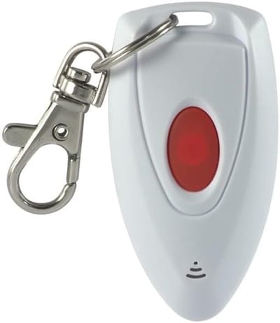 Noodafstandsbediening - Alarmknop - Hulp Inschakelen - Robuust Vochtbestendig - 60 Meter Bereik - Wit