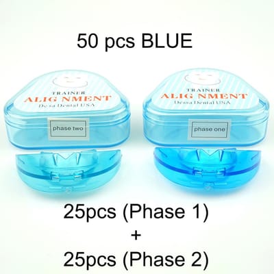 50 Pièces Appareil Dentaire en Silicone Aligneur d'Appareils Dentaires Rétention Dentaire Protège-Dents Bruxisme pour Blanchiment et Protection des Dents