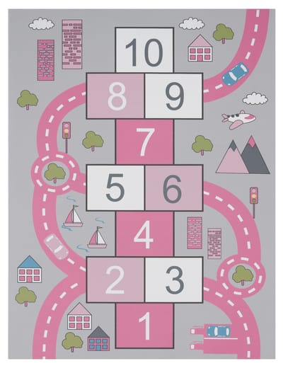 Kindertapijt Bini roze 240x340 cm