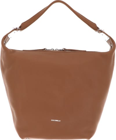 COCCINELLE Leren Schoudertas Mintha Handbag Nocciola Lichtbruin