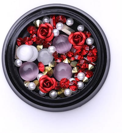 DW4Trading Nagelversiering Carrousel 24 - Nail Art - Acryl Gel - Rhinestones