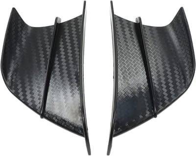 Aerodynamische Carbon Fiber Winglets voor Motoren - 2 Stuks Windscherm Zijkanten, Verbeterde Stabiliteit en Prestaties voor NINJA400, NINJA250, Z900, Z1000 en CBR650