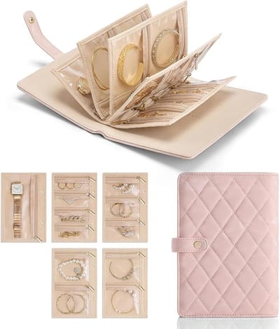 Sieradenbox voor vrouwen - Reisorganizer voor sieraden, oorbellenhouder en cadeau voor meisjes en dames - Geschikt voor ringen, kettingen en armbanden