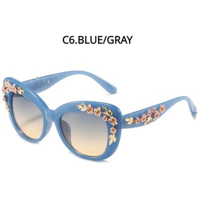 Lunettes de soleil pour femme Style Rétro Élégant Alliage Métallique Protection UV Polarisées Légères Confortables Durables Haute Qualité As the picture