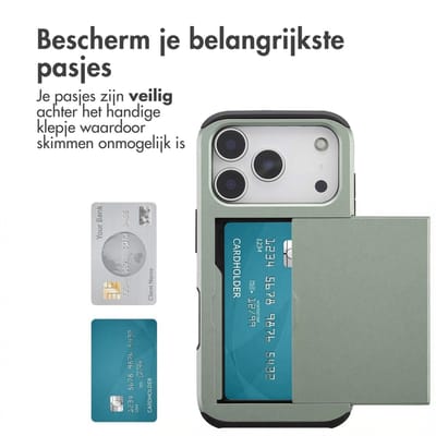 imoshion Hoesje met Pasjeshouder - Geschikt voor Apple iPhone 17 Pro - Groen
