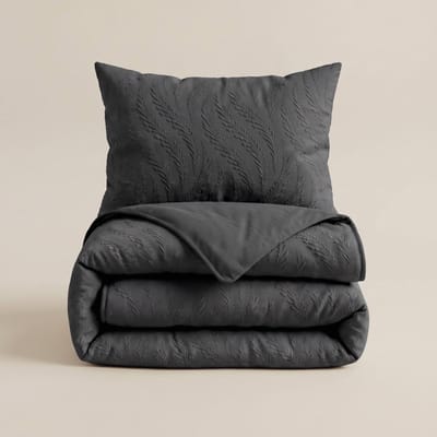 Sleeptime® 2 in 1 Dekbed zonder Overtrek Rafa - Dekbed - 140 x 200 cm + 1 x kussensloop 60x70 - Grijs