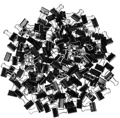 Paperclips Binderclips Multifunctionele clips Kleine Foldback Clips Zwarte paperclips voor documenten, papier, notities en kantoorbenodigdheden
