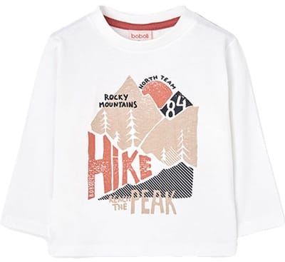 Boboli Knit T-shirt Met Lange Mouwen Wit 24 Months Jongens,Meisjes