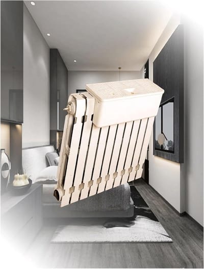 Radiator Bevochtiger - Verdamper Lucht - Droge Lucht Bestrijden - Geen Elektriciteit - 2.8L Capaciteit - Wit