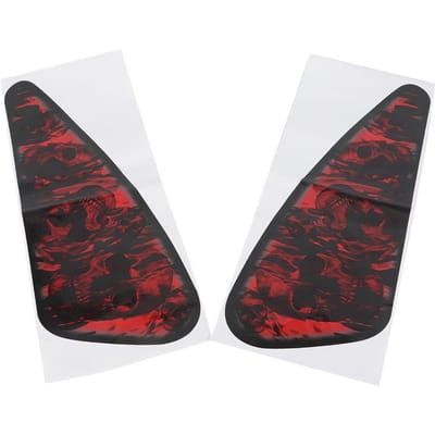 2 Stuks Universele Motorfiets 3D Kleur Sticker Cover DIY Tape Decoratie Accessoires white